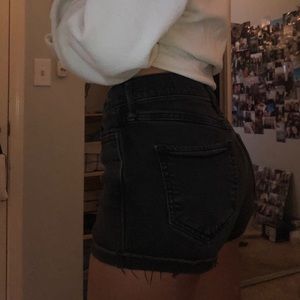 Black High Waisted Hollister Shorts